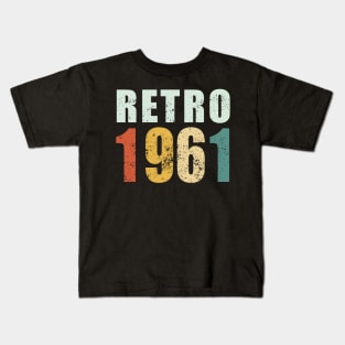 60th Birthday Gifts Year Old - Retro 1961 T-Shirt Kids T-Shirt